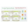 Sage Spoonfuls Tough Glass Baby Food Jars, 4 Pack, 7 oz (210 ml) Each
