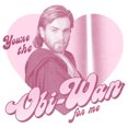 thumbnail image 2 of Boy's Star Wars Valentine's Day You're the Obi-Wan for Me  Graphic Tee White Medium, 2 of 4