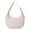 Pink, variant on Soft Puffer Crescent Shoulder Bag Tote Bag for Women, Nylon Quilted Shoulder Purses, Puffy Handbags with Adjustable Strap