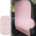 thumbnail image 1 of Protector de asiento trasero de coche | Protector de cuero blanco con bolsillos | Fácil instalación a presión y resistente a las manchas | Almohadilla protectora infantil para coches y SUV, 1 of 6