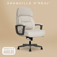 thumbnail image 5 of Shaquille O'Neal Rion Ergonomic Heavy-Duty Office Chair, PureSoft Upholstery, High-Back Desk Chair with 400 lb Capacity, Ivory, 5 of 13