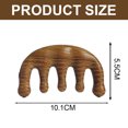 thumbnail image 2 of Peine de madera Natural con dientes anchos para masaje del cuero cabelludo, peine de madera para hombres y mujeres, 2 of 5