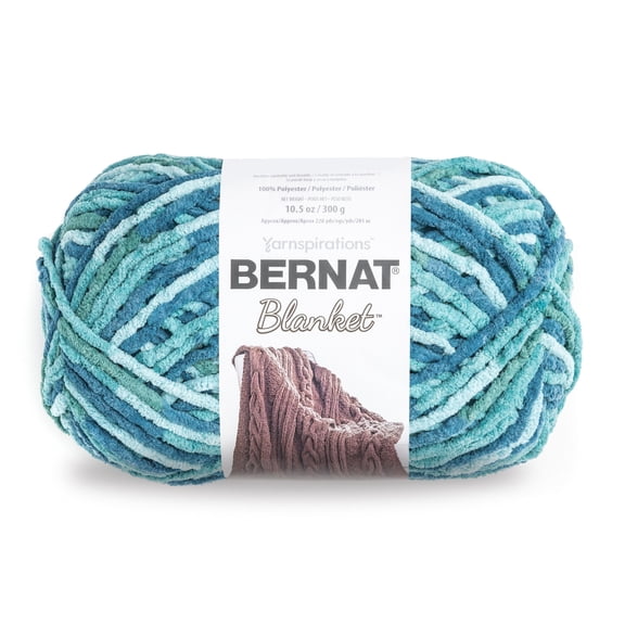 Bernat Polyester Blanket Coastal Collection Yarn (300 g/10.5 oz), Tidepool