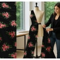 thumbnail image 5 of Soimoi Black Cotton Voile Fabric Flower Floral Fabric Prints By Yard 42 Inch Wide, 5 of 7