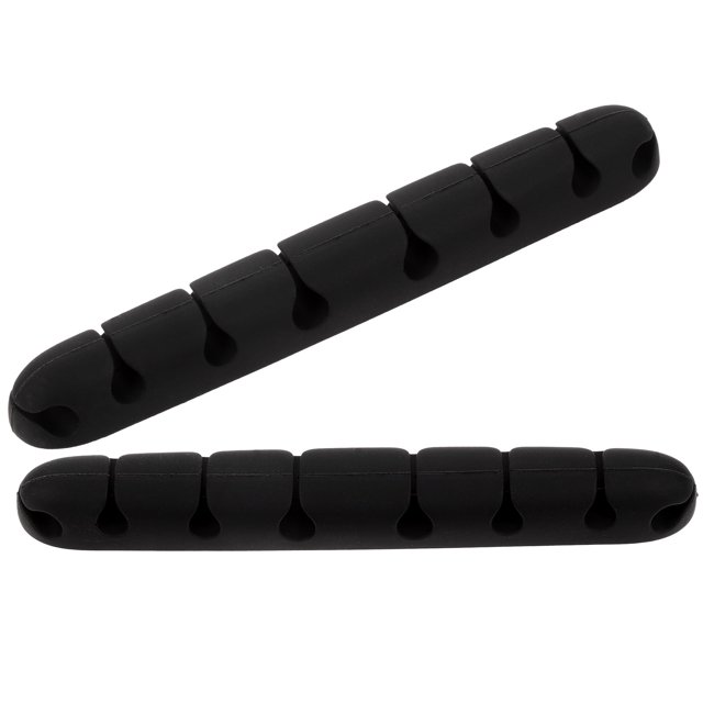 Organizador de cables de escritorio de 2 piezas, soporte de almacenamiento, clip adhesivo para cable de alimentación debajo de la mesa, clips de gestión USB triangulares