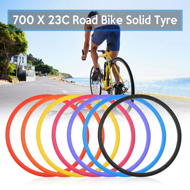 Bike Solid Tire 700x23C Road Bike Bicycle Cycling Riding Tubeless