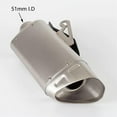thumbnail image 3 of Motorcycle Exhaust Muffler 36-51mm For Ninja 400 Cbr500 Cbr250rr Gsx-r750 For V-strom 1050 XT SV650 For Tuono V4 G310, 3 of 7