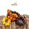 thumbnail image 7 of Amberalia Set of Adult Amber Necklace 17.7" (45cm) and Adjustable knotted Amber Bracelet (6.3" + 3.5") Genuine Baltic Amber, Lab Tested Raw Cherry, 7 of 7