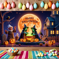 thumbnail image 5 of Decorative Design Happy Halloween Banner Witch Theme Pumpkin Design Spooky Elements for Halloween Party Indoor Decoration Outdoor Event, 5 of 5