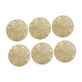thumbnail image 3 of Posavasos de PVC reutilizables resistentes al calor para decoración del hogar, 6 unidades Oro, 3 of 9