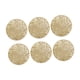 thumbnail image 3 of Posavasos de PVC reutilizables resistentes al calor para decoración del hogar, 6 unidades Oro, 3 of 9
