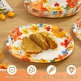 thumbnail image 2 of Caltero 50 PCS Fall Party Paper Plates, Disposable Plates Dinnerware for Party Supplies, 2 of 8