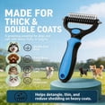 thumbnail image 3 of 2027 New Pet Pro Grooming Tool, Pet Shedding Remover, Specialized Comb for Long-Haired Dogs, Undercoat Grooming Tool, Dog Shedding Comb and Undercoat Rake, 3 of 7