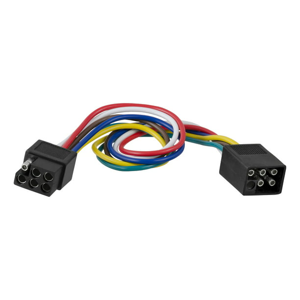 Curt 58034 Vehicle Side And Trailer Side 6 Pin Square Wiring Harness Connectors With 12 Inch Wires Walmart Com Walmart Com