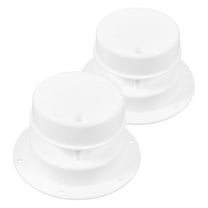 Hemoton 2pcs Waterproof Camper Roof Vent Cover - RV Roof Vent Cap and Plumbing Vent Cover ABS Material Sewer Vent Cap Roof and RV Roof Vent Cover Kits for Camper and Motorhome