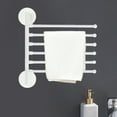 thumbnail image 6 of Hovmgk Suction Cup Towel Rack, Multifunctional Bathroom Paper Towel Holder, Strong Adjustable Wall-Mounted Towel Rack for Easy Installation, Plastic Paper Roll Organizer for Bathroom and Kitchen, 6 of 6