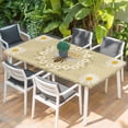 thumbnail image 2 of Bees Table Cloths for 4 Foot Rectangle Tables, Daisy Flowers Spring Summer Honey Floral Leaf Plant Patio Waterproof Elastic Fitted Tablecloths, Washable Rectangular Table Cover for Camping, 2 of 8