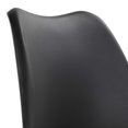 thumbnail image 4 of Comedor Krona para 4 Personas con Mesa Negra y Sillas Escandinavas con Asiento Acolchado, 4 of 7
