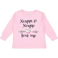 thumbnail image 3 of Inktastic Nonna and Nonno Love Me Heart Grandchild Boys or Girls Long Sleeve Toddler T-Shirt, 3 of 5