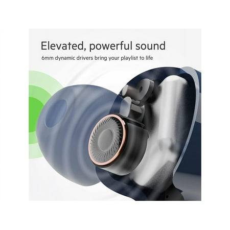 Belkin - SOUNDFORM Rise True Wireless Earbuds - Blue