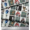 thumbnail image 2 of Soimoi Cotton Jersey Fabric Check,Women & Camera Patchwork Fabric Prints by Yard 58 Inch Wide, 2 of 3