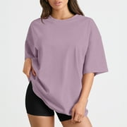 SUNBS Plus Size Womens Tops Workout T Shirts Short Sleeve Spring Tee Summer Clothes,Sizes S-3XL