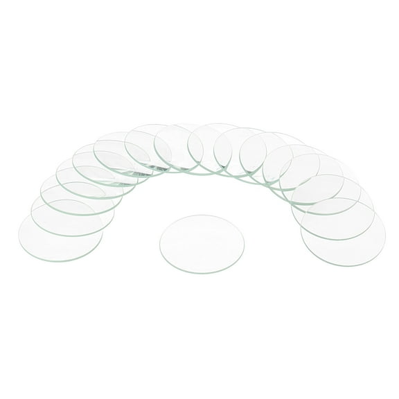Uxcell 16pcs Watch Crystal Glass Lens, 36mm Single Dome Round Glasses Replacement Parts for Watchmaker Repair, Clear
