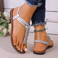 thumbnail image 6 of hoksml Women's Braided Thong Flat Sandals Open Toe Slingback Bohemian Summer Beach Shoes for Ladies, 6 of 9
