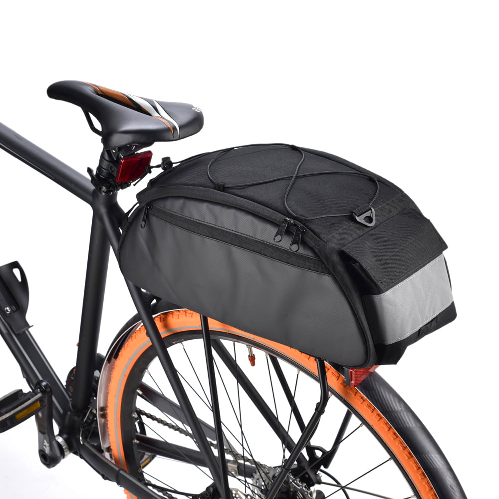 10L Bike Rack Bag Waterproof Cycling Bike Rear Seat Cargo Bag Bike Trunk I9S2