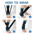 thumbnail image 4 of BESTSKY Ankle Brace,Breathable Knitted Ankle Brace for Women,Adjustable Compression Ankle Brace for Men,Flexible Foot Sleeve for Enhanced Stability,Green,M, 4 of 7