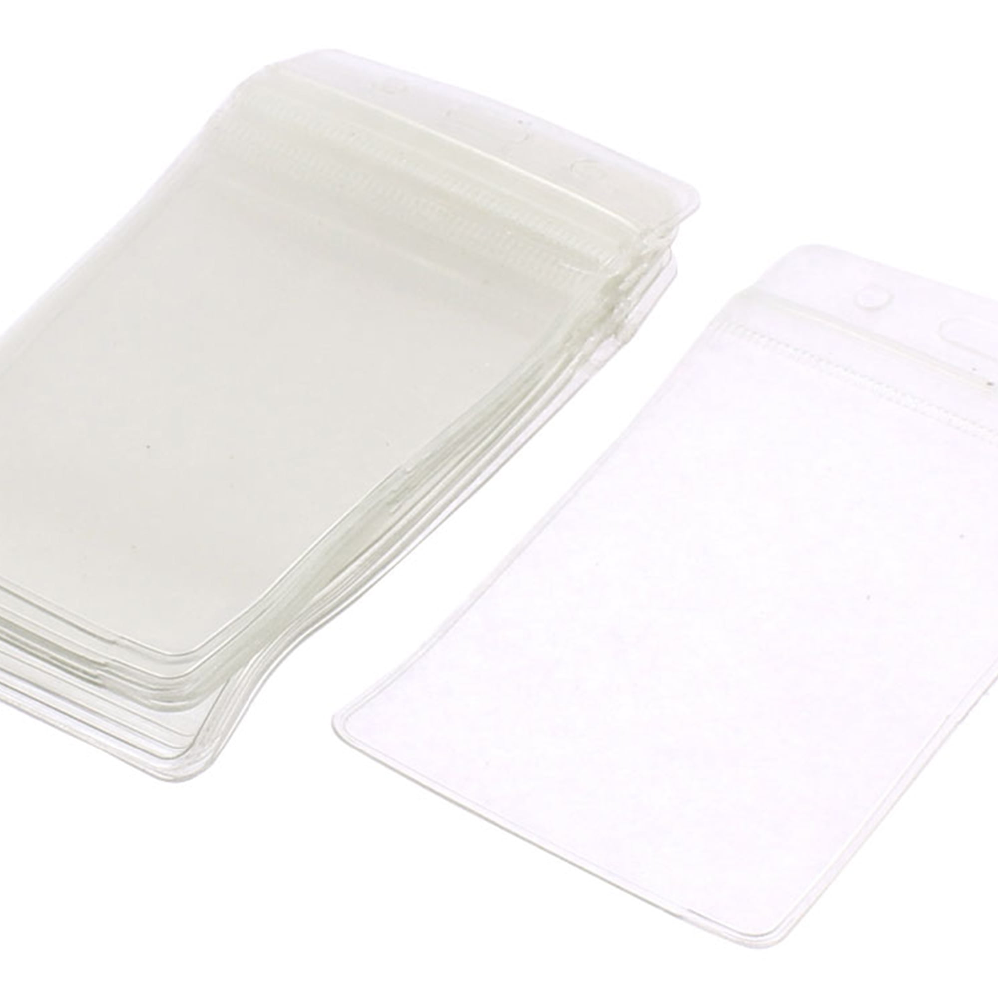 Unique Bargains Unique Bargins 12 Pcs Clear ID Card Badge Holders Vertical Cover Case