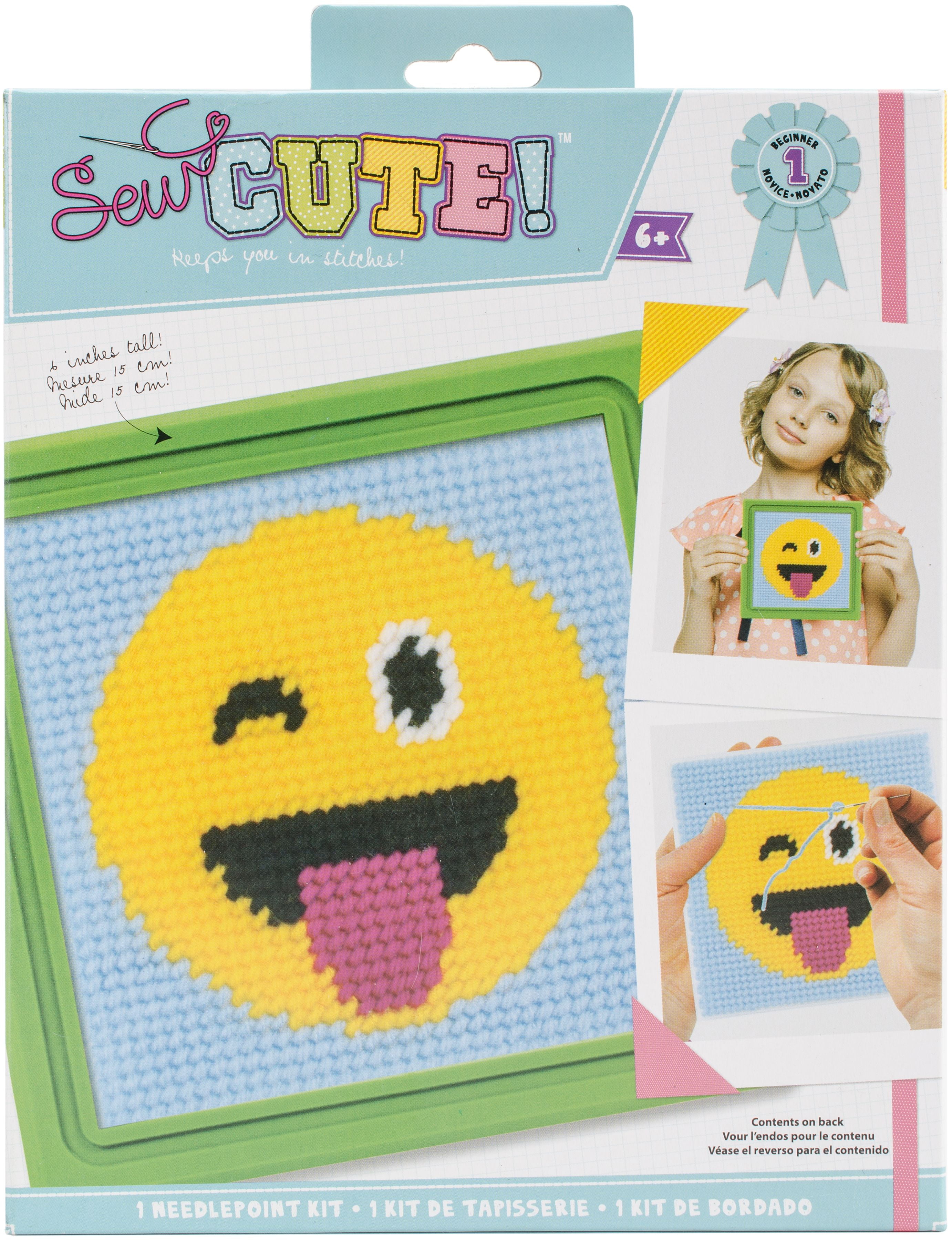 Sew Cute! Needlepoint KitEmoji Tongue