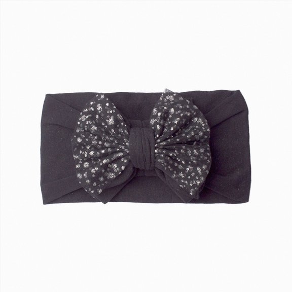 dmqupv Infant Headband Bows Baby Bows Headbands Soft Hairbands Headband Hair Accessories for Baby Girls Infant Toddler Black,One Size