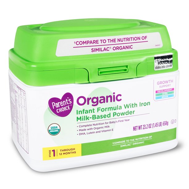 Parent's Choice Organic Infant Formula Powder with Iron, Organic, Non
