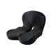 thumbnail image 5 of Cojín de espuma viscoelástica para asiento, cojín de espalda, cojín para el coxis, ergonómico, cojín para silla, almohada de apoyo lumbar para silla Gris oscuro, 5 of 8