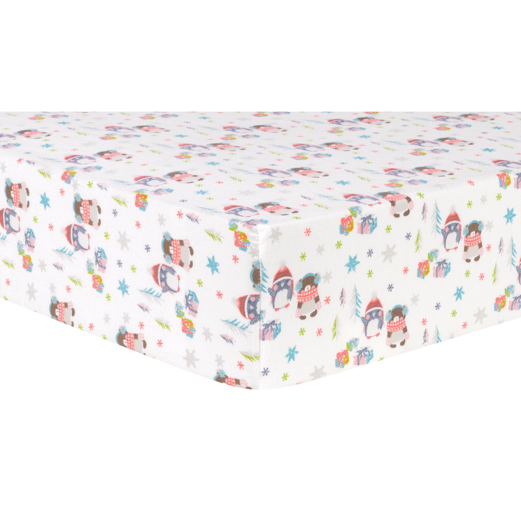 Garden Gnomes Deluxe Flannel Fitted Crib Sheet