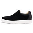 thumbnail image 3 of CMR CHAMARIPA Height Enhancing Shoes For Men - Shoes With Hidden Heel - Black Suede Slip-On Casual Shoes 6 CM / 2.36 Inches, 3 of 6