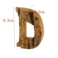 thumbnail image 2 of Handcraved Wooden Letters Door Numbers Letter Handcraft Alphabet Letter Floating Adress Name D, 2 of 8