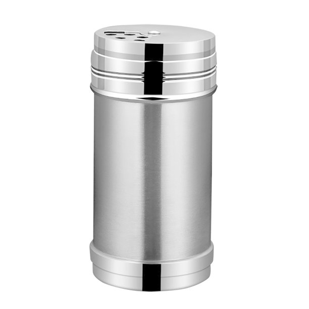Irfora Botella mezcladora de especias Botella condimentadora Botella de condimentos Dispensador de especias de acero inoxidable con tapa giratoria 3 agujeros de tamaño de vertido Irfora Coctelera de especias