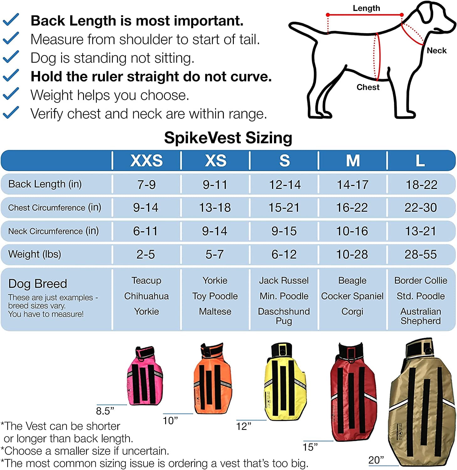 CoyoteVest SpikeVest (Small - Neon Pink) Dog Harness Vest for Small Dogs, Reflective Dog Vest with Spikes to Shield Your pet from Coyotes, Raptor and Animal Attacks, Anti Hawk Vest, Made in USA