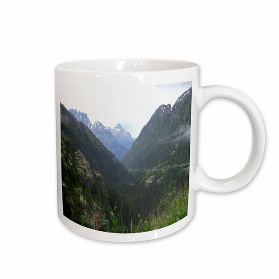 3drose, Pretty Alaskan Mountains Photograph, 15oz Mug