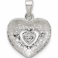 thumbnail image 4 of Sterling Silver Polished Heart Pendant (21.18 X 15.48) Made In India -Jewelry By Sweet Pea, 4 of 7