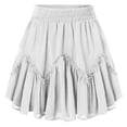 thumbnail image 6 of BUIGTTKLOP Womens Mini Skirt Plus Size Skater Skirts Cute Pleated Short Shorts Skirt with Pockets, 6 of 6