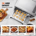 thumbnail image 5 of VEVOR 13-IN-1 Air Fryer Toaster Oven, 28L/29.6Qt Convection Oven, 1800W 2-Tier Toaster Ovens Countertop Combo with Wire Racks, Pizza Pan, Gloves, Home and Commercial Use, 5 of 9