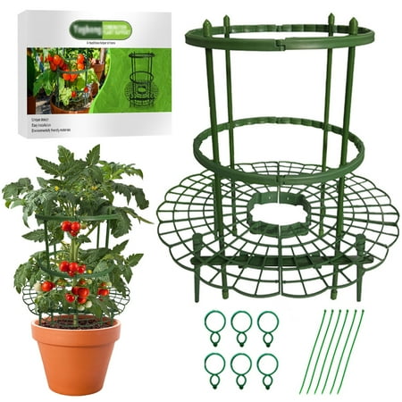 

Sutowe Strawberry Supports Stand Removable Lightweight Garden Flower Growing Racks Plant Growing Tool Keeping Fruit Avoid Ground Rot for Climbing Plant