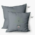 thumbnail image 4 of 20" x 20" Simply Daisy Hearty Holidays Polyester Indoor/Outdoor Pillow, Mid Grey (1 Count), 4 of 4