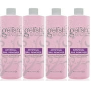 Gelish Artificial Refill Soak Off Gel Nail Polish Remover 16 Fluid Oz. (4 Pack)
