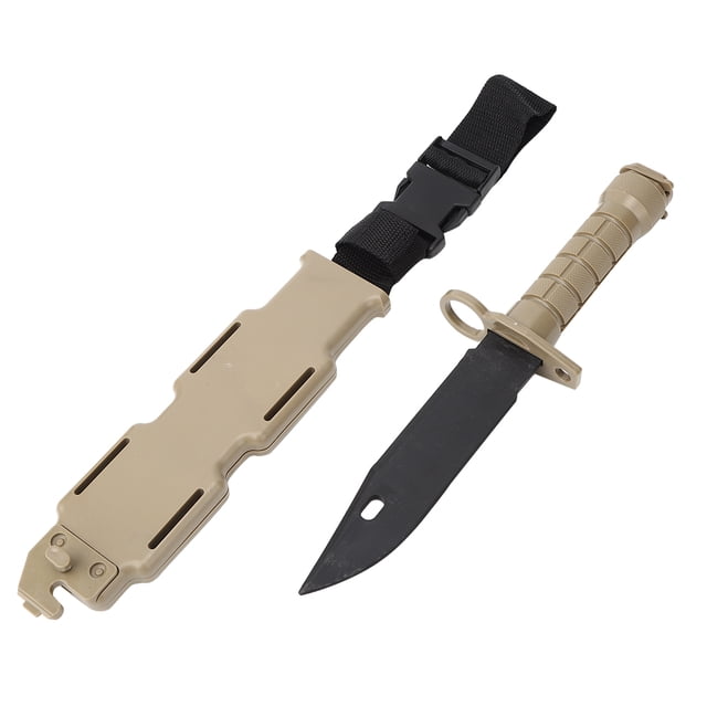 M09 Props Daga Goma Simulación Juguete Espada Arma Entrenamiento Tactis Bayoneta Suave 33cmMud Color YUNYI BRAND Deportes
