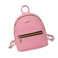 thumbnail image 2 of Mochila de viaje para mujer, bolso escolar de piel sintética, bolsa de compras, cremallera, teléfono portátil, paquete de cosméticos, rosa kenally AP000927-03, 2 of 7