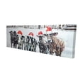 thumbnail image 1 of Curious christmas cows - 20"x60" canvas - Print on demand, 1 of 5